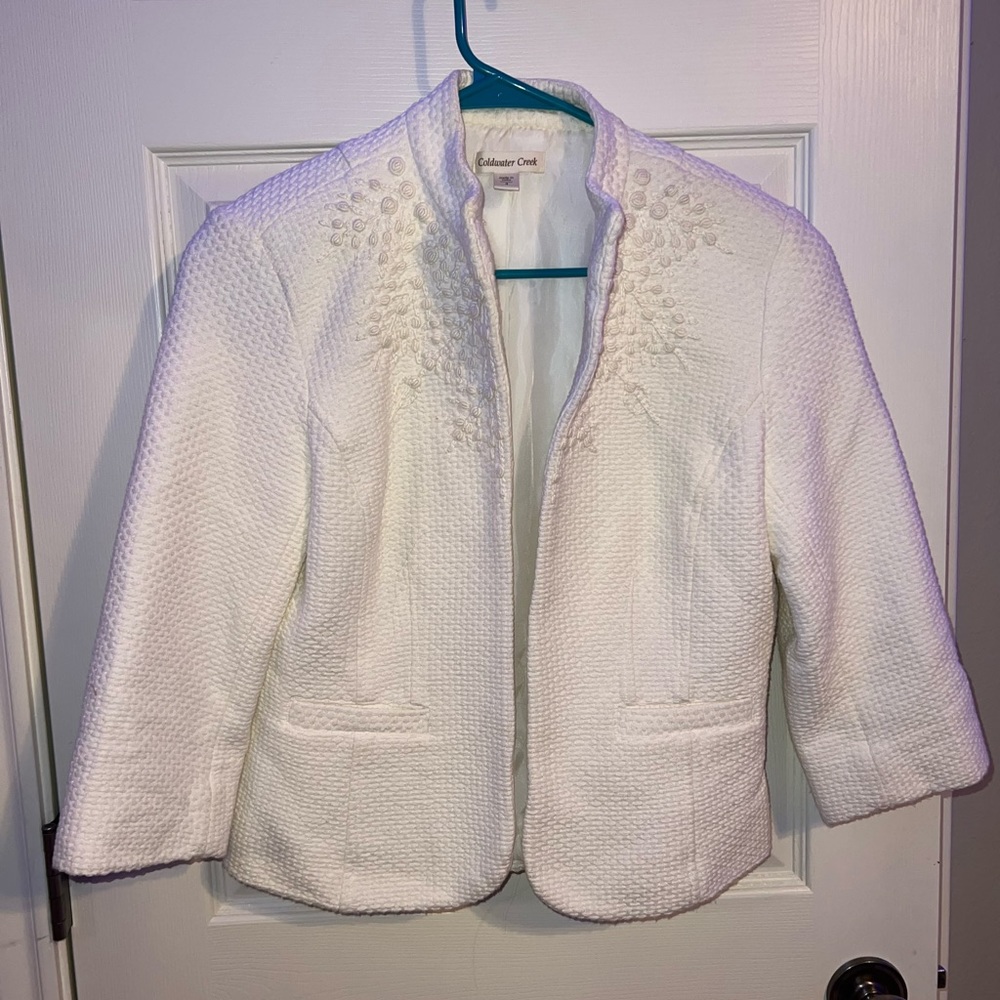 white blazer jacket